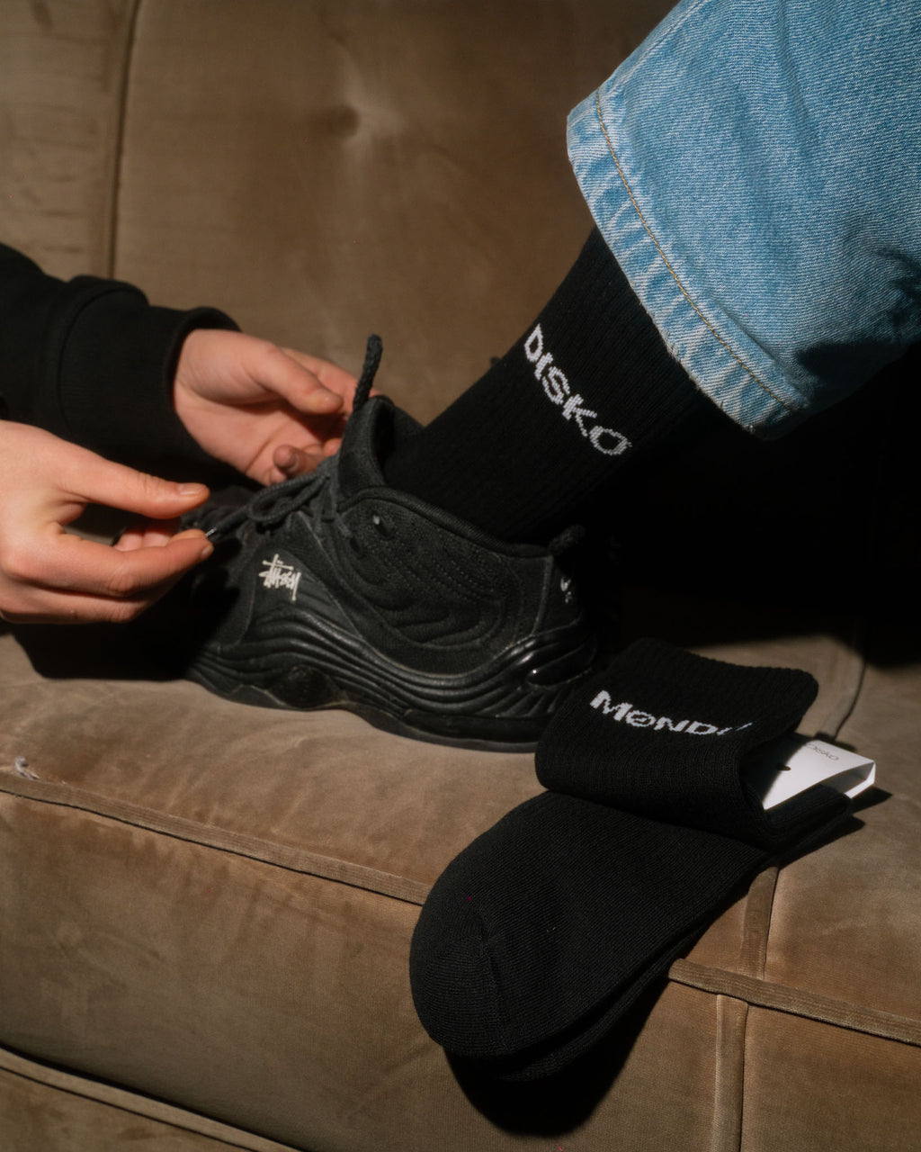 MONDO DISKO SOCKS BLACK