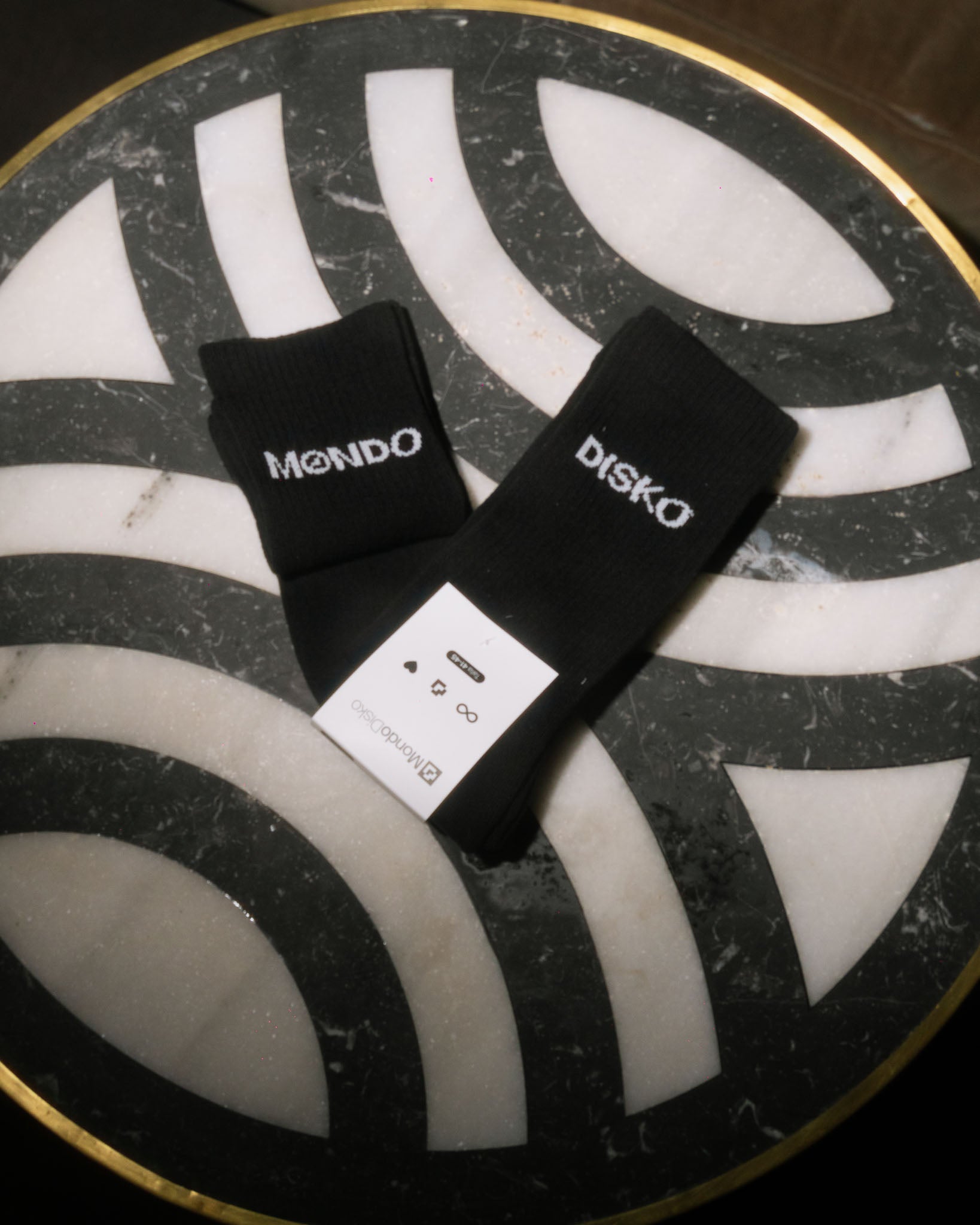 MONDO DISKO SOCKS BLACK