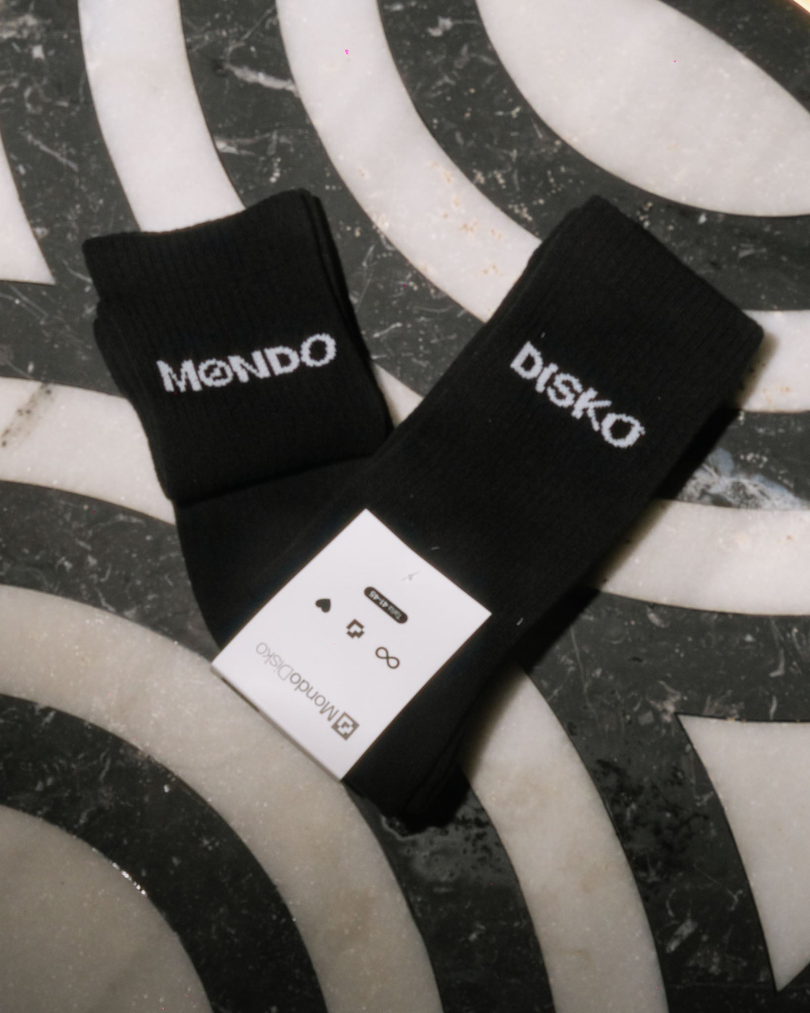 MONDO DISKO SOCKS BLACK